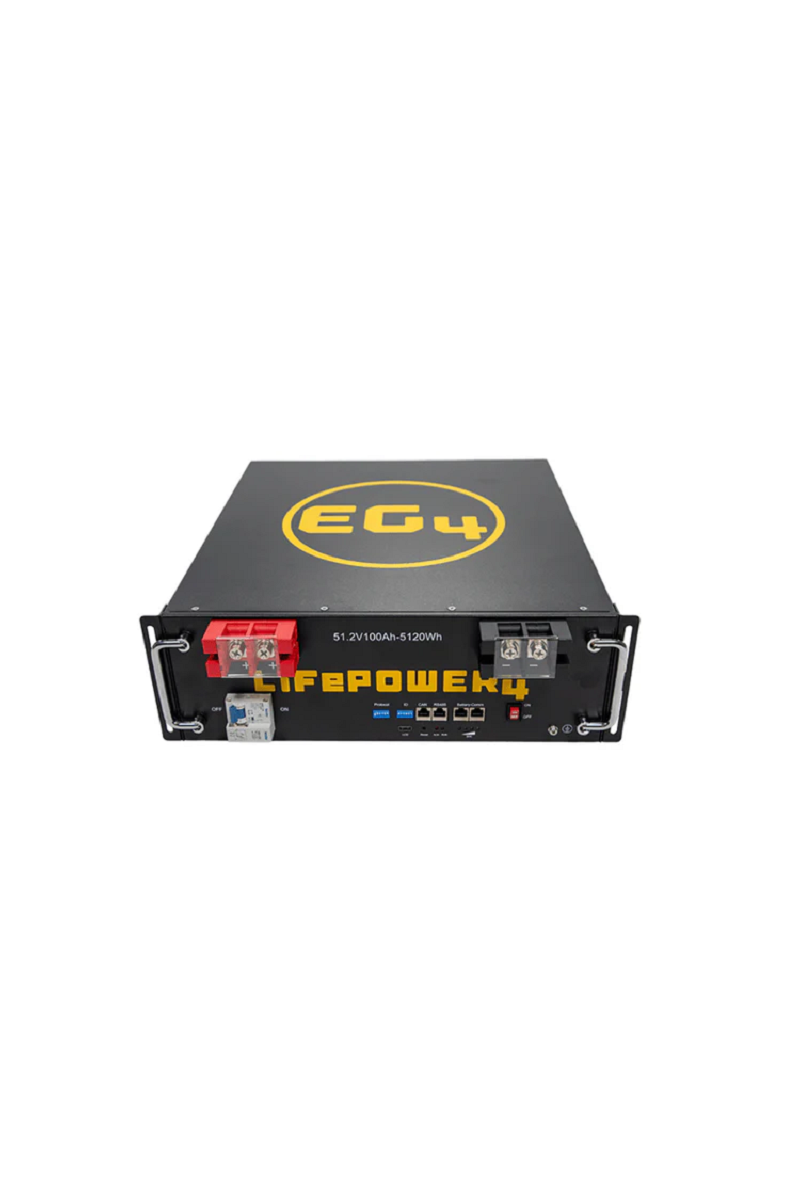EG4 LifePower4 V2 Lithium Battery | 48V 100Ah | 5.12kWh Server Rack | UL1973, UL9540A | Auto-Addressing | 10-Year Warranty