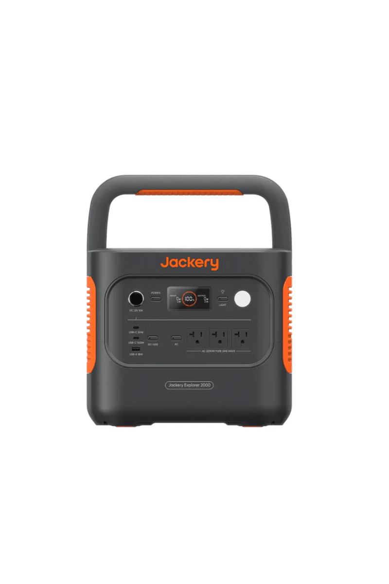 Jackery Explorer 2000 V2 Portable Power Station | 2,042Wh LiFePO4 Battery | 2,200W Output | UPS ≤20ms | 1.7-Hr Emergency Charge | 5-Year Warranty